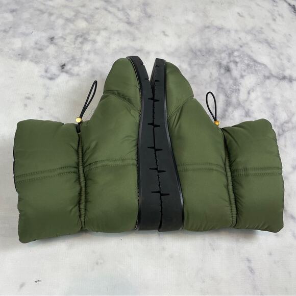 J. Crew Elsa Primaloft Puffer Snow Boots Olive Green NWOB - Picture 6 of 10